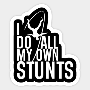 "I Do All My Own Stunts" Daredevil Design Sticker